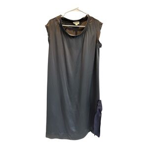 Nili Lotan 100% Silk Silver Gray Sleeveless Dress M